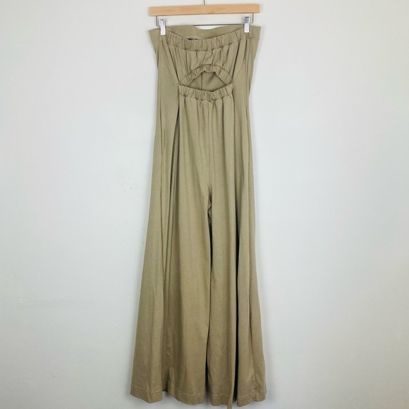 Free People Free est Kamora tan strapless  wide l g one piece. Size Small - Picture 5 of 8